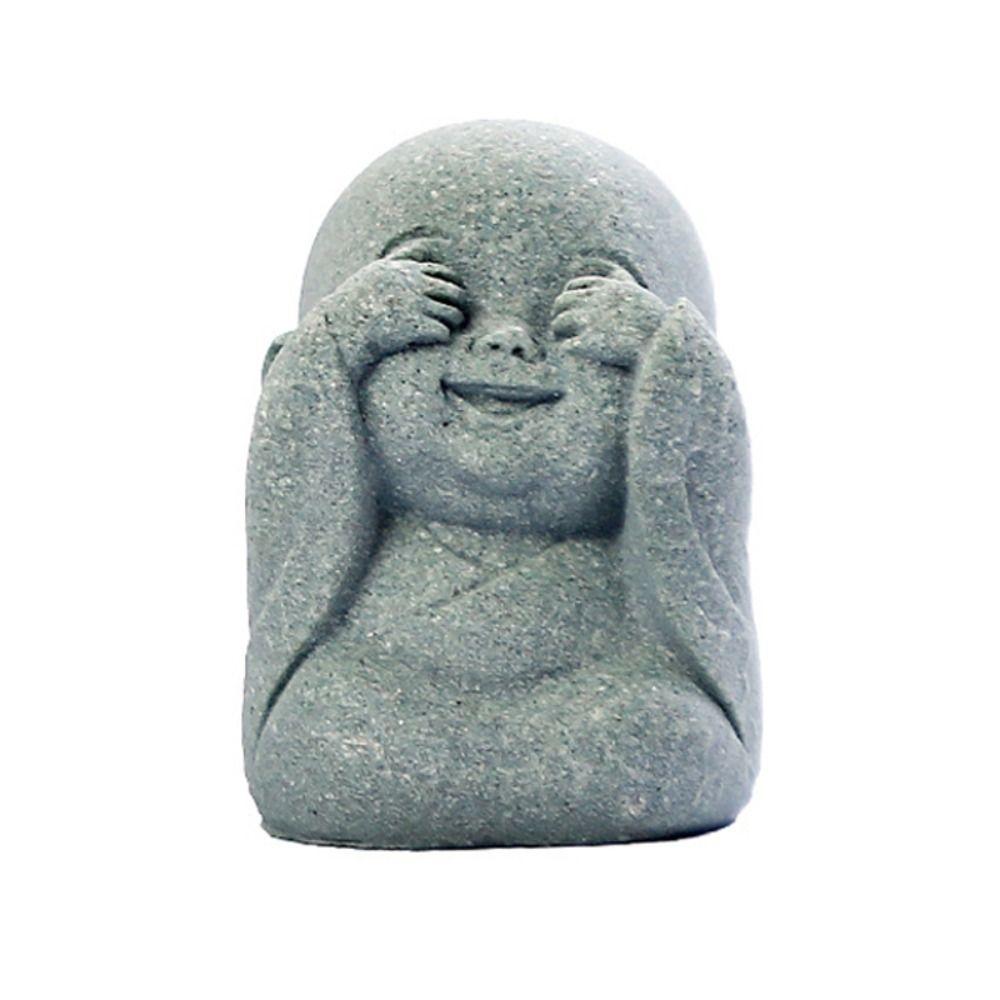 Sandstone Little Monk Figurine Cute Desktop Cculpture Dolls Buddha Statue  Fireplace