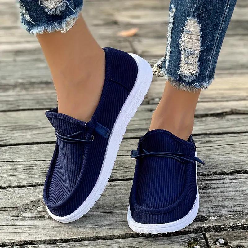 Large Casual Single Shoes for Women In Spring and Autumn, Flat Bottomed Feet, Low Top Loafers, Women's Single Shoes
