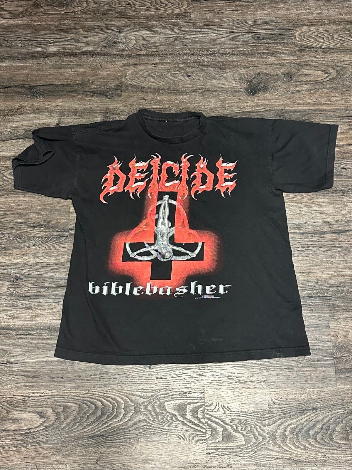 Deicide Bible Basher Cotton Black Full Size S-5XL T-Shirt XXL