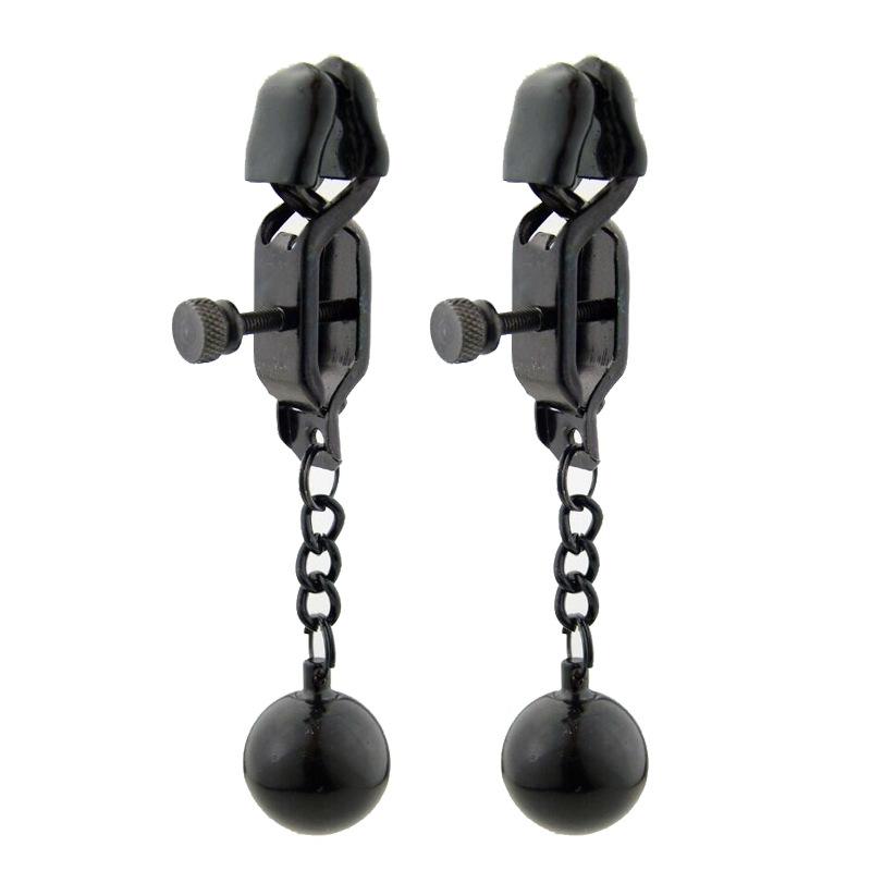 28 Kinds SM Women's Stainless Steel Breast Clip Nipple Clamps Gravity Ball Weight Pendant Traction Stimulator Adult Toys 18