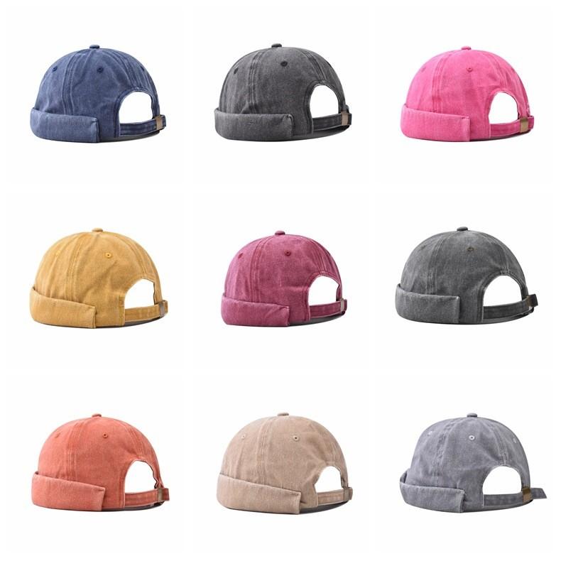 Waterwashed Denim Cap Men Street Style Unstructured Sun Protection Sunshade Summer