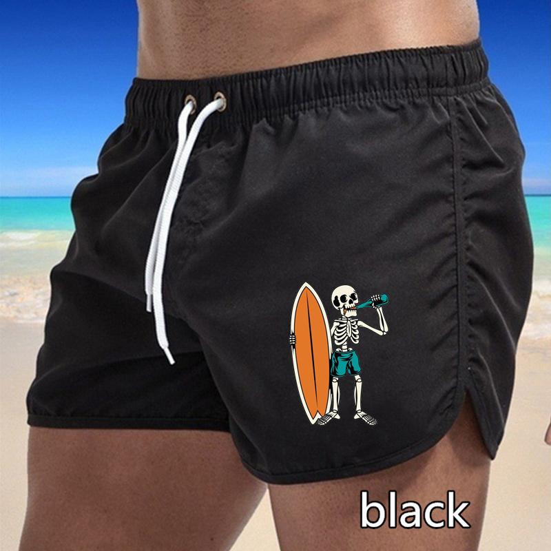 BBK-73 Summer New Men's Quick-Drying Swim Trunks Sports Pants Swimwear Beach Shorts Jogging Shorts Sports Creative Basketball Print