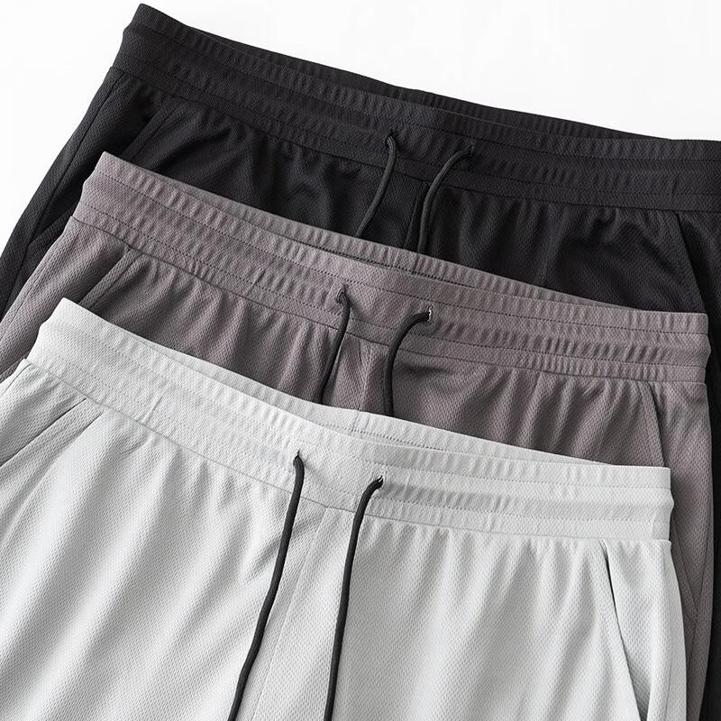 GENIOLAMODE Men's Ice Silk Mesh Quick-Dry Casual Shorts