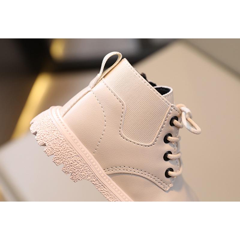 Autumn New Style Children's Fashion British Short Boots / Boys' Side-Zipper Trendy Martin Boots / Girls' Soft-Sole Casual Boots (Solid Color)