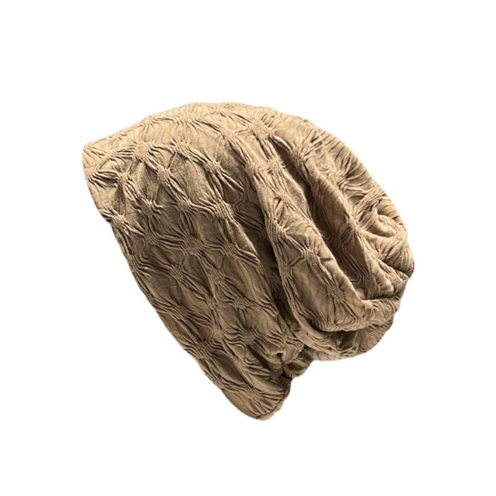 Slouchy Hat Night Sleep Cap Hair Care Hijab Turban Cap Big Head Beanie Hat  Spring Autumn