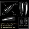 Clear Gel Nail Tips DIY Nail Extensions Transparent False Nails Art Decoration Long-Lasting Perfect for DIY Nail Art