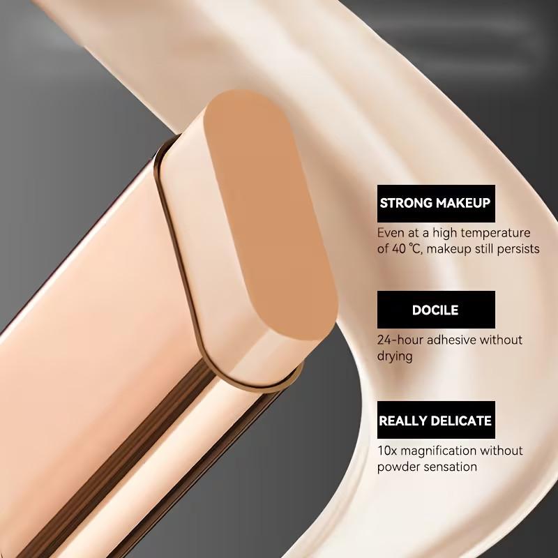 Dvouhlavý make-up tyčinka s vodním rozjasněním krycí lehká voděodolná dlouhotrvající make-up tyčinka s štětečkem módní dámská kosmetika