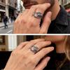 Geometric Wedding Rings Dating Rings Scorpion Shape Adjustable Finger Jewelry Alloy Texture for Everyday Use and Gift