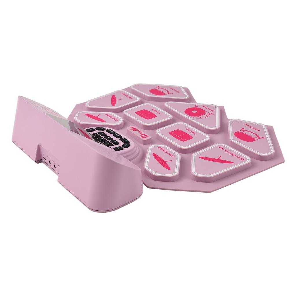 Electronic Drum Set with Dual Speaker Hand Roll Drum Set Ultra Thick 9 Pads Supports BT MIDI