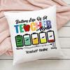 Personalised Pillow Case Custom Name Cushion Cover Teacher Life Decortion Pillowcase Theacher's Day Thanks Gifts for Teachers