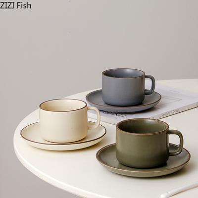 Morandi Ceramic Mug Restaurant Cafe Afternoon Tea Latte Coffee Cup Creative Home Breakfast Oat Milk Cup Water Cup Festival Gift