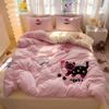 Applique Embroidery Ins Towel Embroidery Washed Cotton Four-piece Quilt Cover Bed Sheet Dormitory Three-piece Bedding Set Bed Sheet Quilt Cover