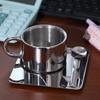 304 Stainless Steel Tea Cup Set Heat Resistant Water Cup High-end Coffee Cup Set  Restaurant