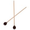 1 Pair Marimba Mallets Portable Maple Handle Wool Ball Sticks Percussion Playing AccessoriesBrown