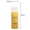 3 Pockets Wall Door Closet Home Hanging Storage Bag Linen Fabric Organizer Pouch