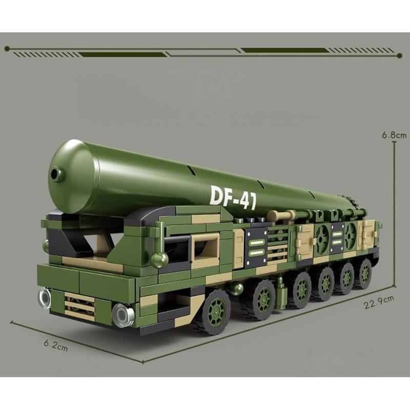 

Трансформируемый военный ракетный комплекс DF41 2 в 1 Механический робот Конструктор Кирпичики Игрушка Подарок на день рождения Новый год для детей мальчиков No Box
