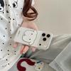 Cartoon Double-Layer Puppy Glass Case for iPhone 14/13/Apple 17/16/15 PROMAX – Anti-Drop Protection