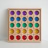 Transparent Rainbow 3D Building Blocks: Educational Acrylic Cubes for Children