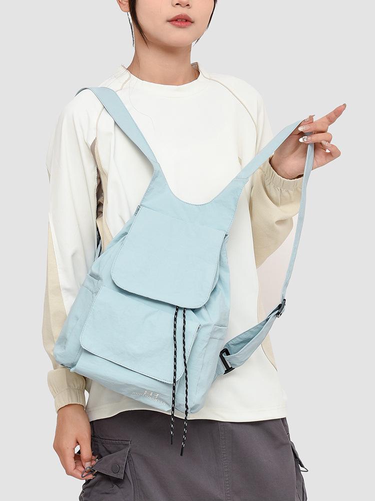 Korean-Style Large Capacity Drawstring Backpack for Outdoor Sports & Casual Use