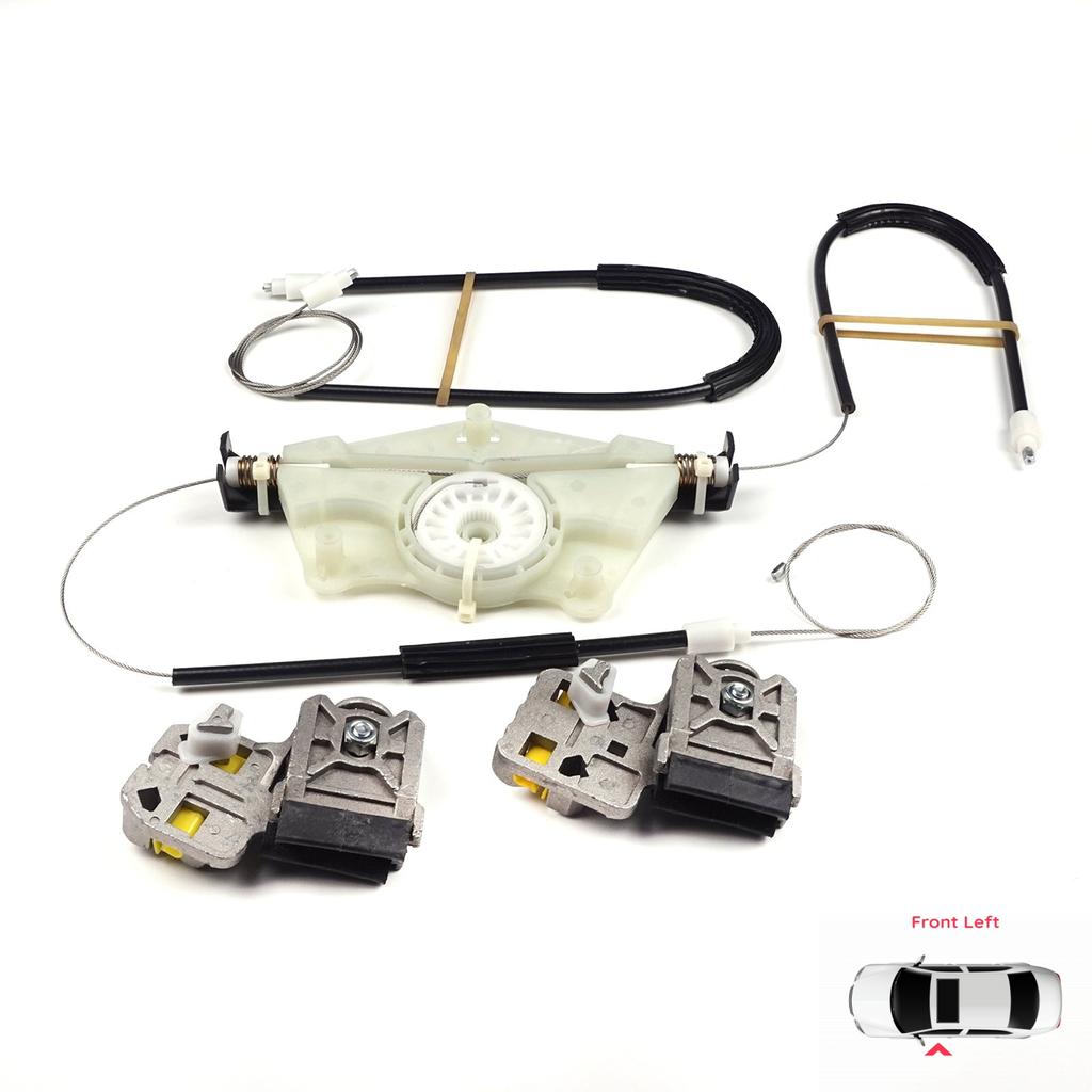 EWR50 Kit di Riparazione Alzacristallo in Metallo Porta Anteriore Sinistra per VW Golf MK4 Jetta Bora A4 1J 4/5 Porte 1JM898461