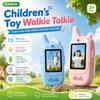 2 BUC Walkie Talkie Video pentru Copii Apel Video HD Încărcare Tip-C Jucării Interfon Fără Cartelă SIM Cadou de Ziua de Naștere de Interior pentru Băieți Fete Vârsta 3+