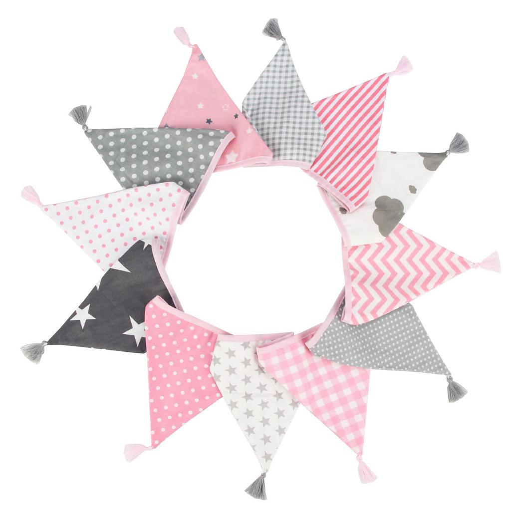 Nordic Cotton Tassel Triangle Bunting for Weddings, Photos, and Kindergartens