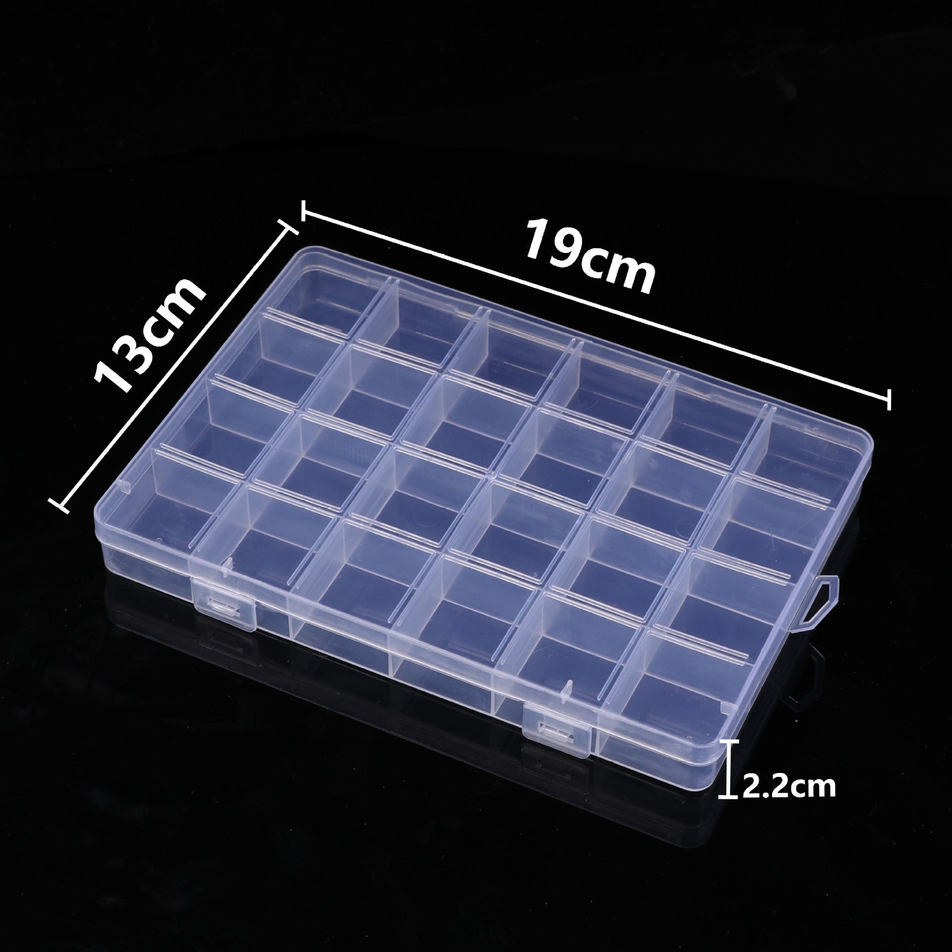 Прозрачный пластиковый органайзер для украшений с 24 ящиками для серег и пусетов