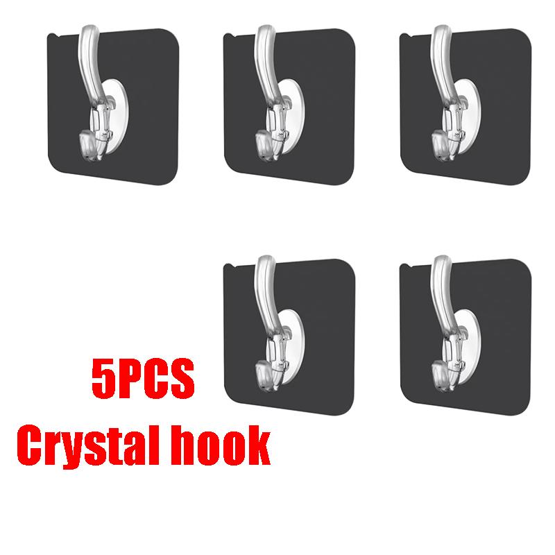 Multi-Function Multiple SpecificationsTransparent Strong Self  Adhesive Wall Hooks Multi-Purpose Wall Hook Key Holder