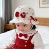 Wiosenna czapka przeciwsłoneczna dla dziecka z kokardką - Uroczy koreański styl