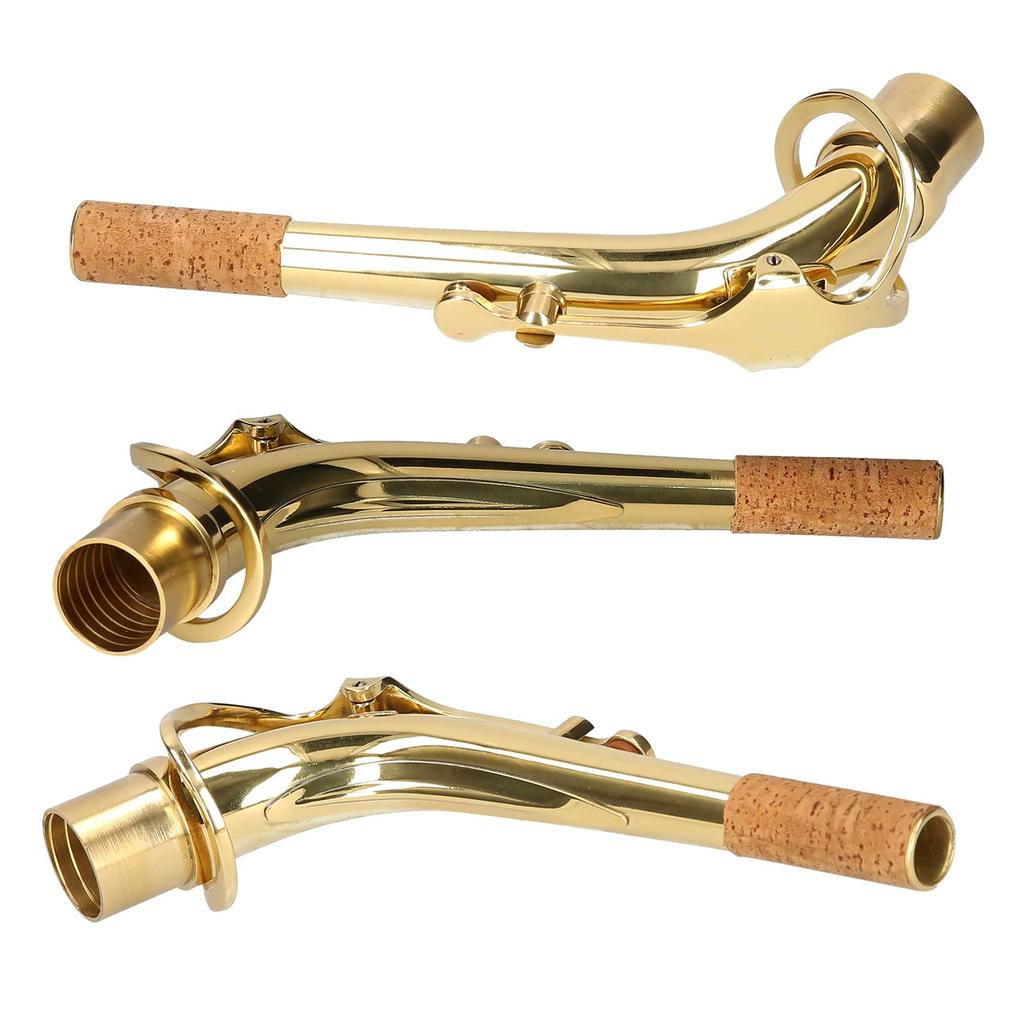 Saxophone neck, Funien alto saxophone neck, brass bend neck, brass saxophone replacement part, saxophone accessory, for beginner saxophone players.