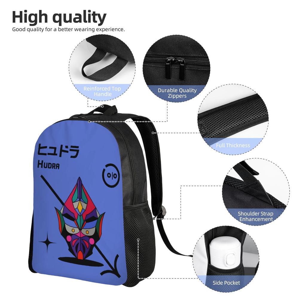 Ultramans Backpack for Men Women Water Resistant School College Hudra Bag Printing Bookbag