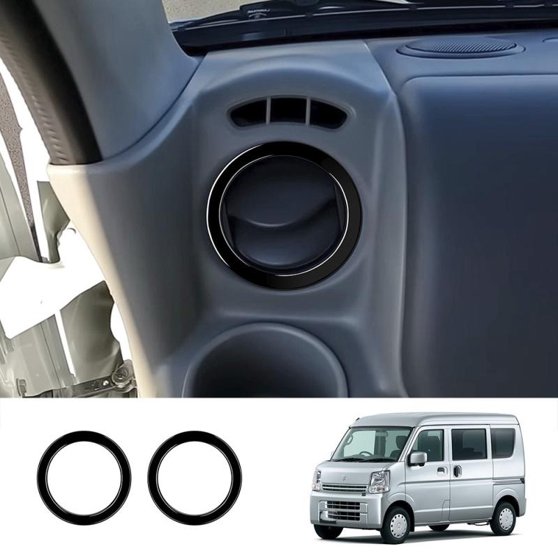 FOR SUZUKI EVERY 2024 2025 ABS carbonfiber Interior Front Dashboard Side Air Conditions Outlet Cover Side AC Outlet Vent Cover