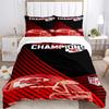 3 Pezzi Kansas City Chiefs Campioni del Super Bowl NFL Casco Decorazione per la Casa Set Biancheria da Letto - Perfetto per Camera da Letto, Camera degli Ospiti, Soggiorno, Hotel - Gi Ideale