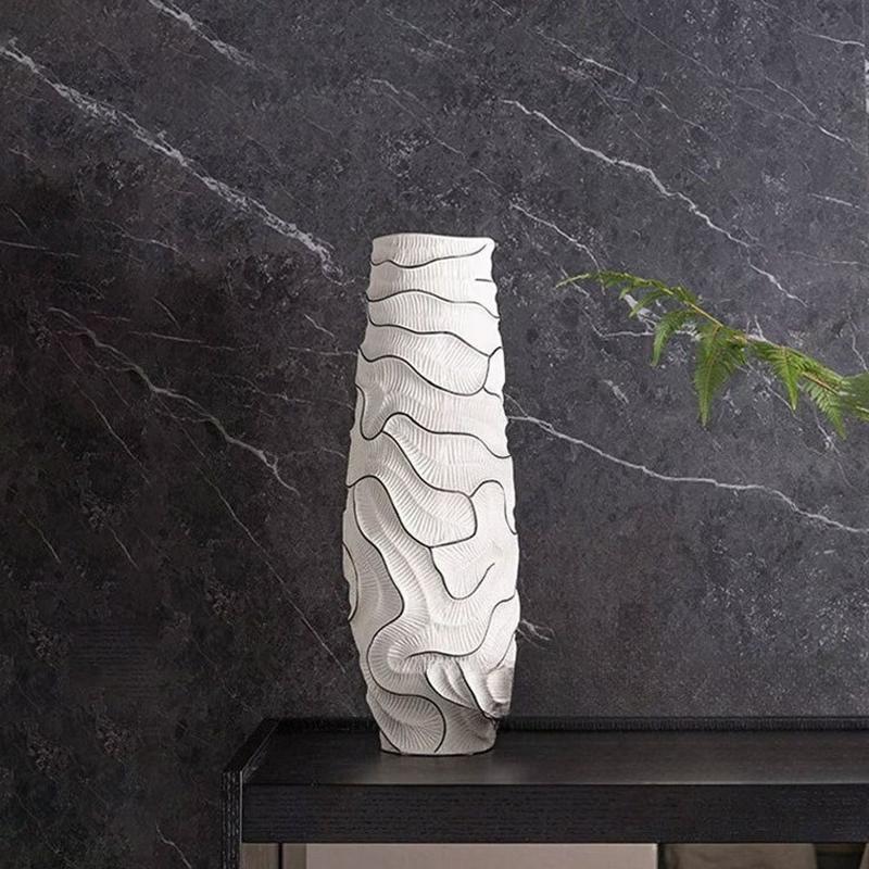 Ceramic Vases Nordic Minimalist Modern Table Vases Decorative Large Unique Flowers Container Trendy Elegant Home Decoration