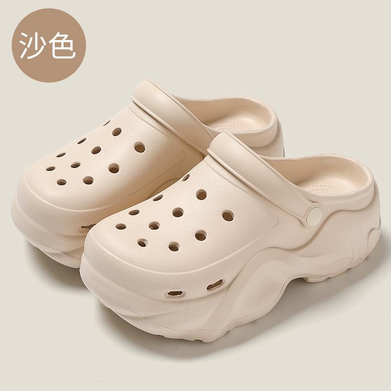 

Модные повседневные женские летние тапочки с закрытым носком 40 песочный