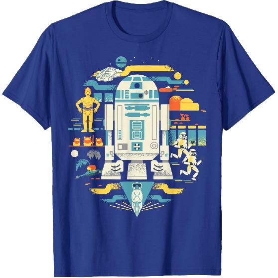 Star Wars R2-D2 Circle Collage T-Shirt