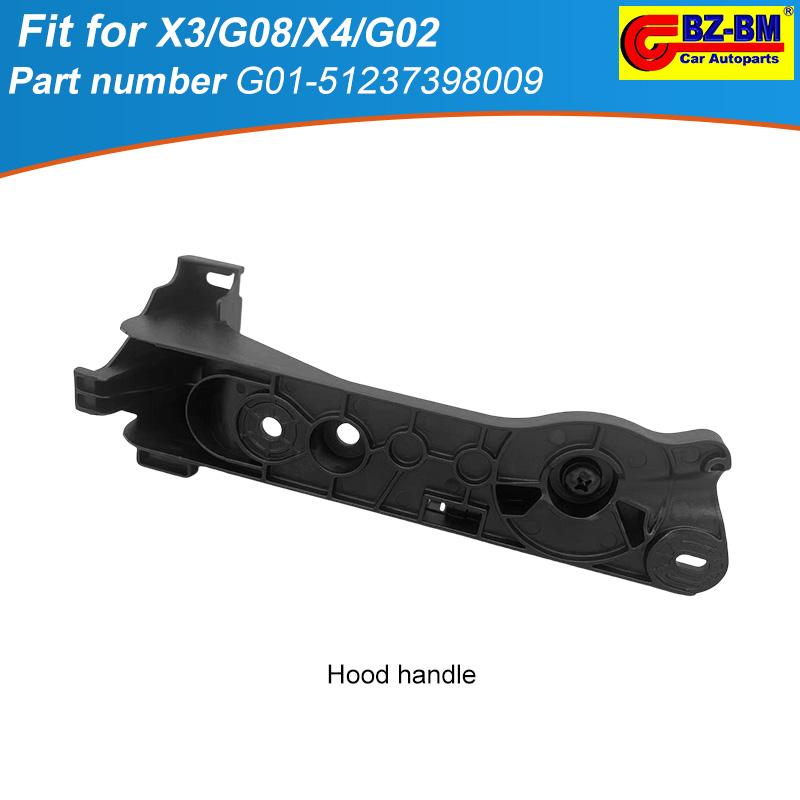 

Ручка-важіль кронштейна відкриття капота двигуна для BMW LHD X3 G01 X4 G02 51237398009 51237397999 51235A01239 51237390755 1Pc-51237398009