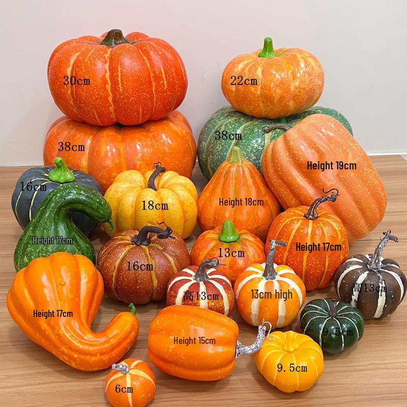 Pumpkin Harvest Festival Props: Farmhouse Halloween Decoration for Mall Displays and Room Ornaments