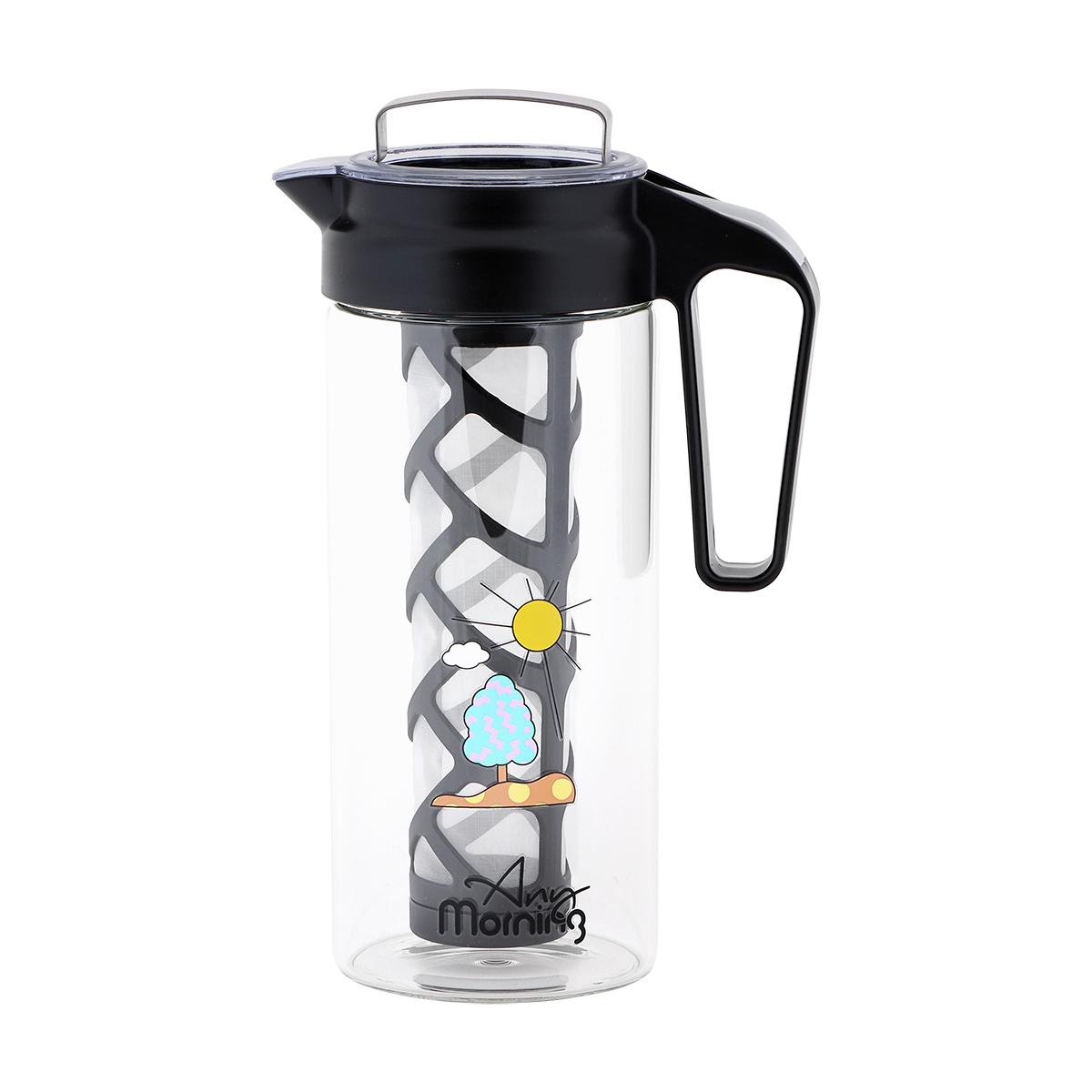 

Any Morning CGJ054 Cold Tea and Coffee Brewing Borosilicate Glass Pitcher 1300 Ml