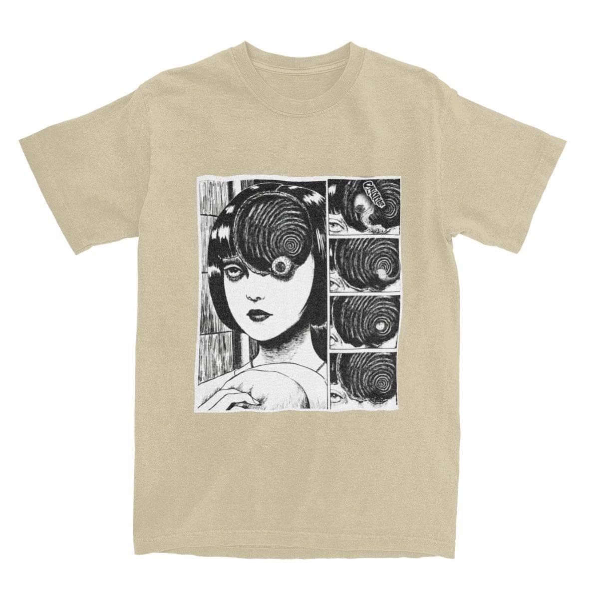

Junji Ito Comic T Shirt Japanese Anime Trending T Shirts Short Sleeve Y2K Fun Tshirt Summer Cotton Breathable Oversize Clothing L