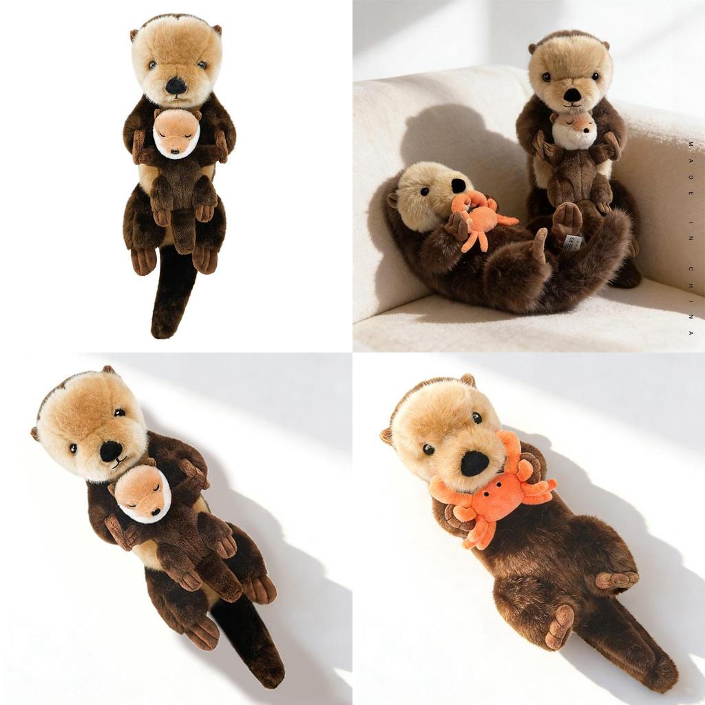 Cartoon Otter Plush Toy With Soft Cotton Filling For Kids And Collectors
