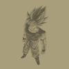 [Official] COSPA Dragon Ball Z Super Saiyan Son Goku T-Shirt, Sand Khaki, XL Size