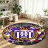 Anderlecht FC Printed Round Crystal Velvet Rug Soft Non Slip Floor Carpet For Bedroom Holiday Gift