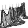 Halloween Decoration 4.6M Black Gauze Cloth Props Party Night Club Decoration Door Decor