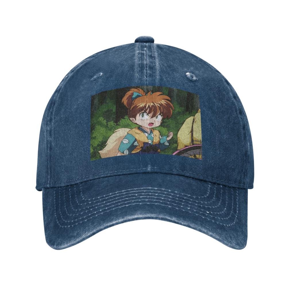 Anime Inuyasha Shippo Jeansstoff Kappe Lässige Baseballkappen Verstellbare Mütze Sommer Unisex Baseballkappen
