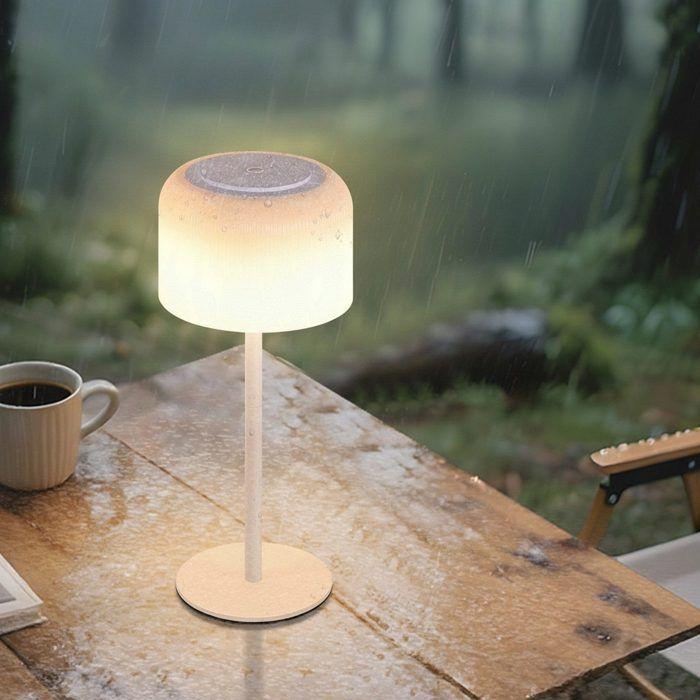 Tischleuchte - NETTLIFE - Kabellos LED Touch - Weiß - Metall - 3000K