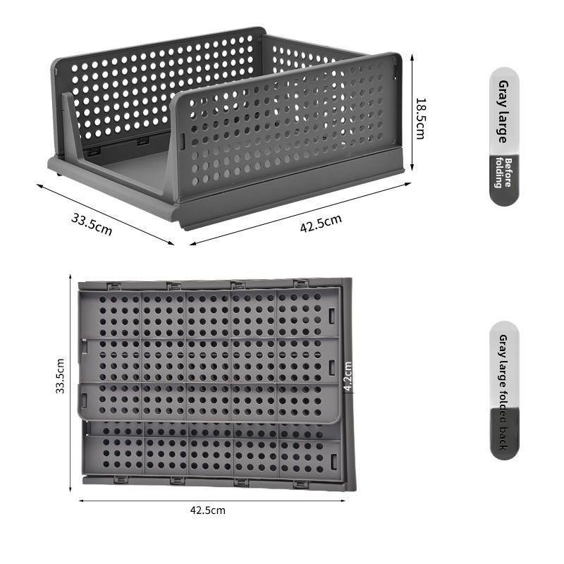 

Household2Pack of Foldable Storage Baskets for Bathroom, Kitchen, Living Room, Clothes, Toys, Space-Saving Pink