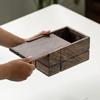 Nordic Creative Black Walnut Paper Box Solid Wood Tissue Box Japanese Living Room Wooden Multifunctional Storage Box