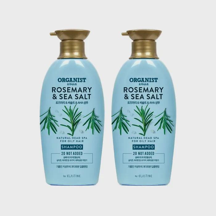 Elastine Organist Rosemary Deep Cleansing Shampoo 500ml (Vegan) X 2