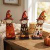 Autumn Themed Fall Scarecrow Wooden Sign Pumpkin Maple Scarecrow Table Decor  Holiday Gift